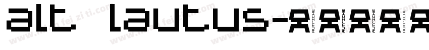 alt lautus字体转换